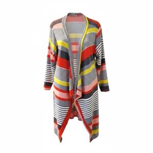 Source Unknown Vibrant Striped Cardigan